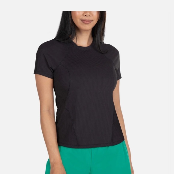 Spyder Women's Ribbed Short Sleeve Tee - Picture 1 of 3